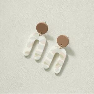 Art deco wishbone earrings